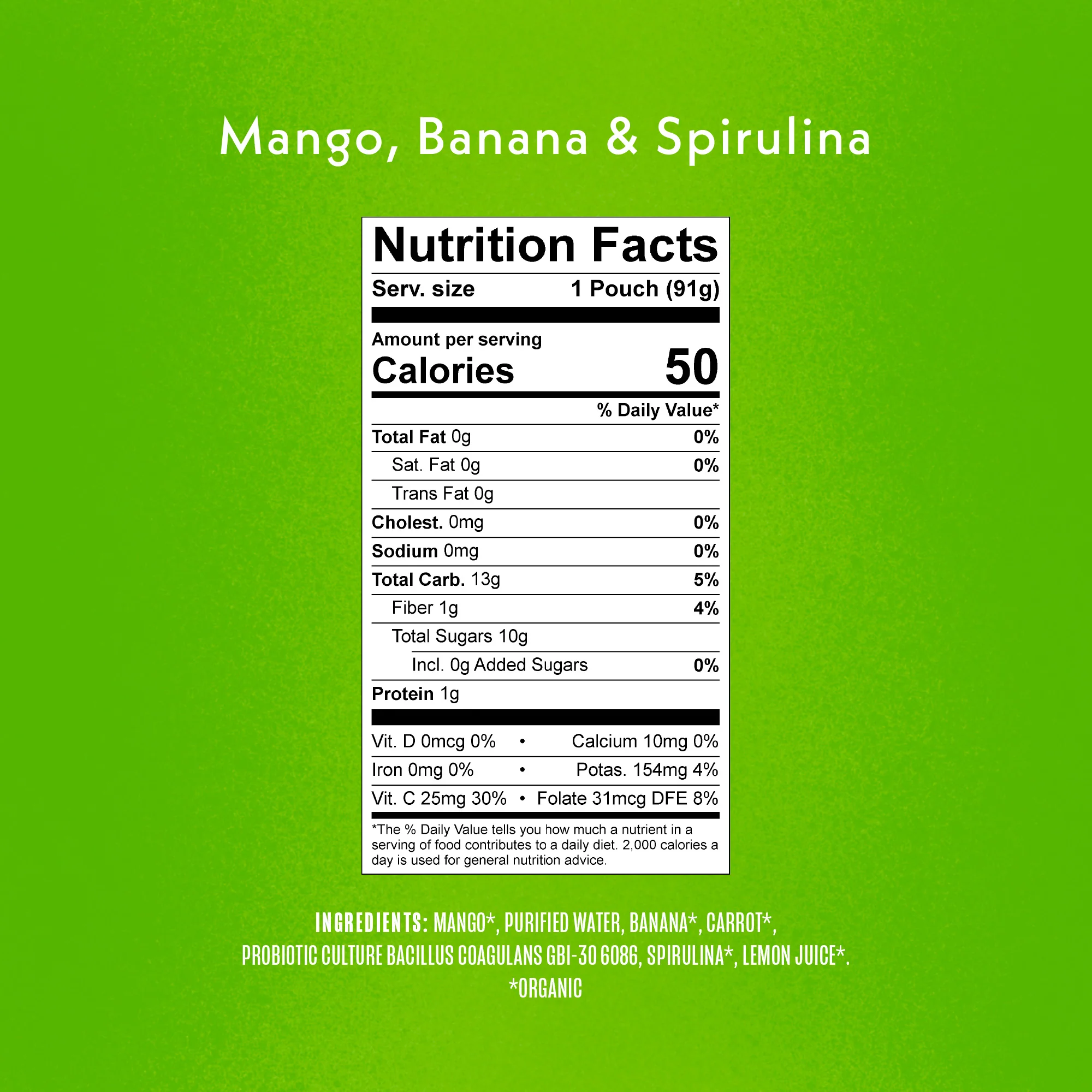 Mango, Banana & Spirulina Immunity Blend - Image 3