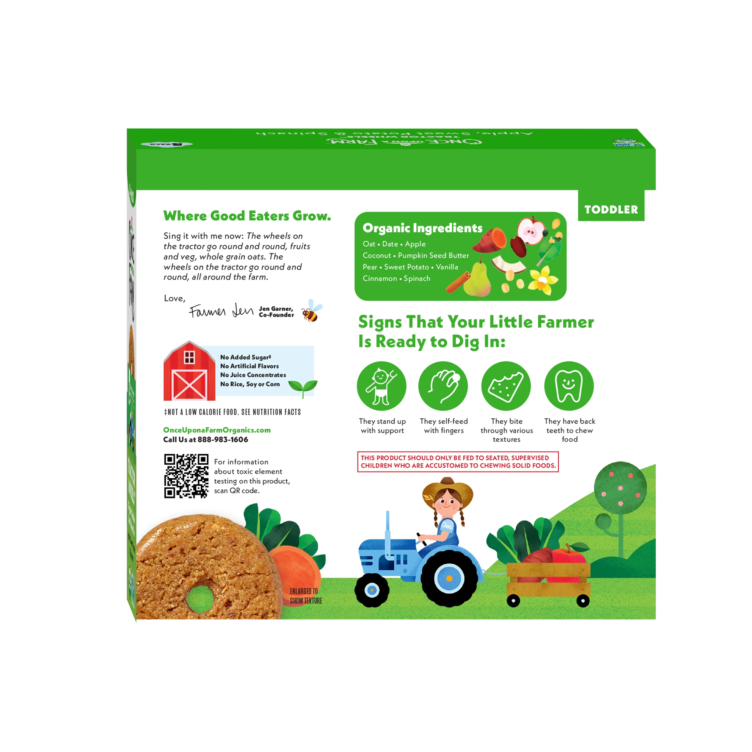 Apple, Sweet Potato & Spinach Tractor Wheels, 8 boxes - Image 4