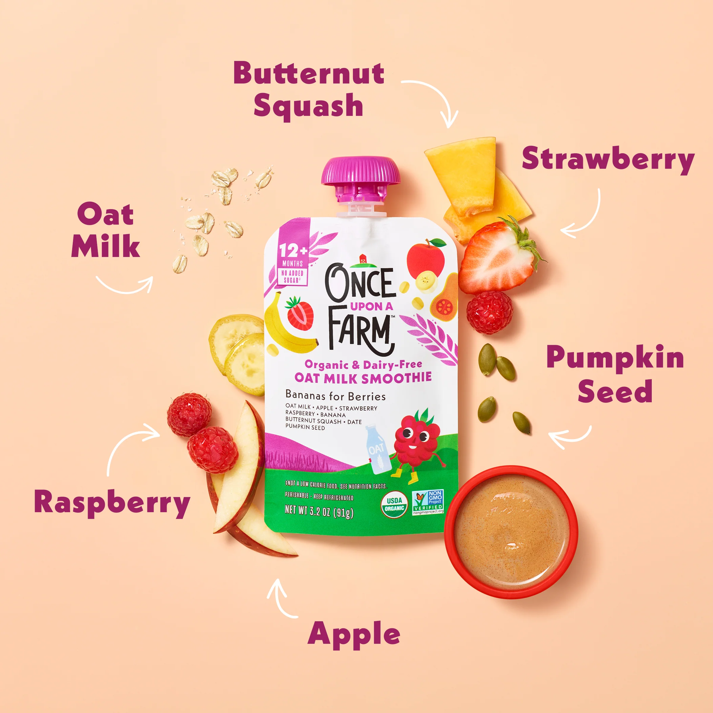 Bananas For Berries Oat Milk Smoothie - Image 3