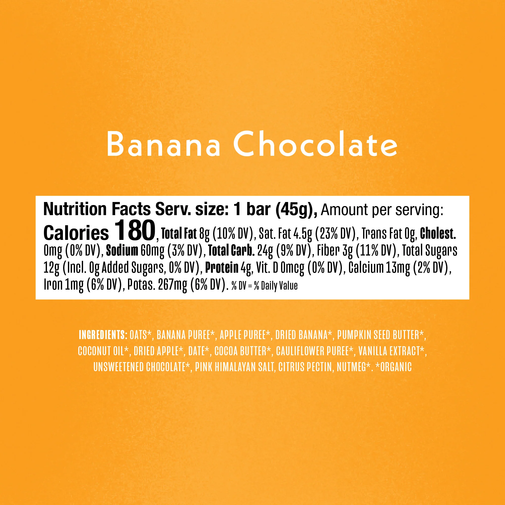 Banana Chocolate Refrigerated Oat Bar - Image 4