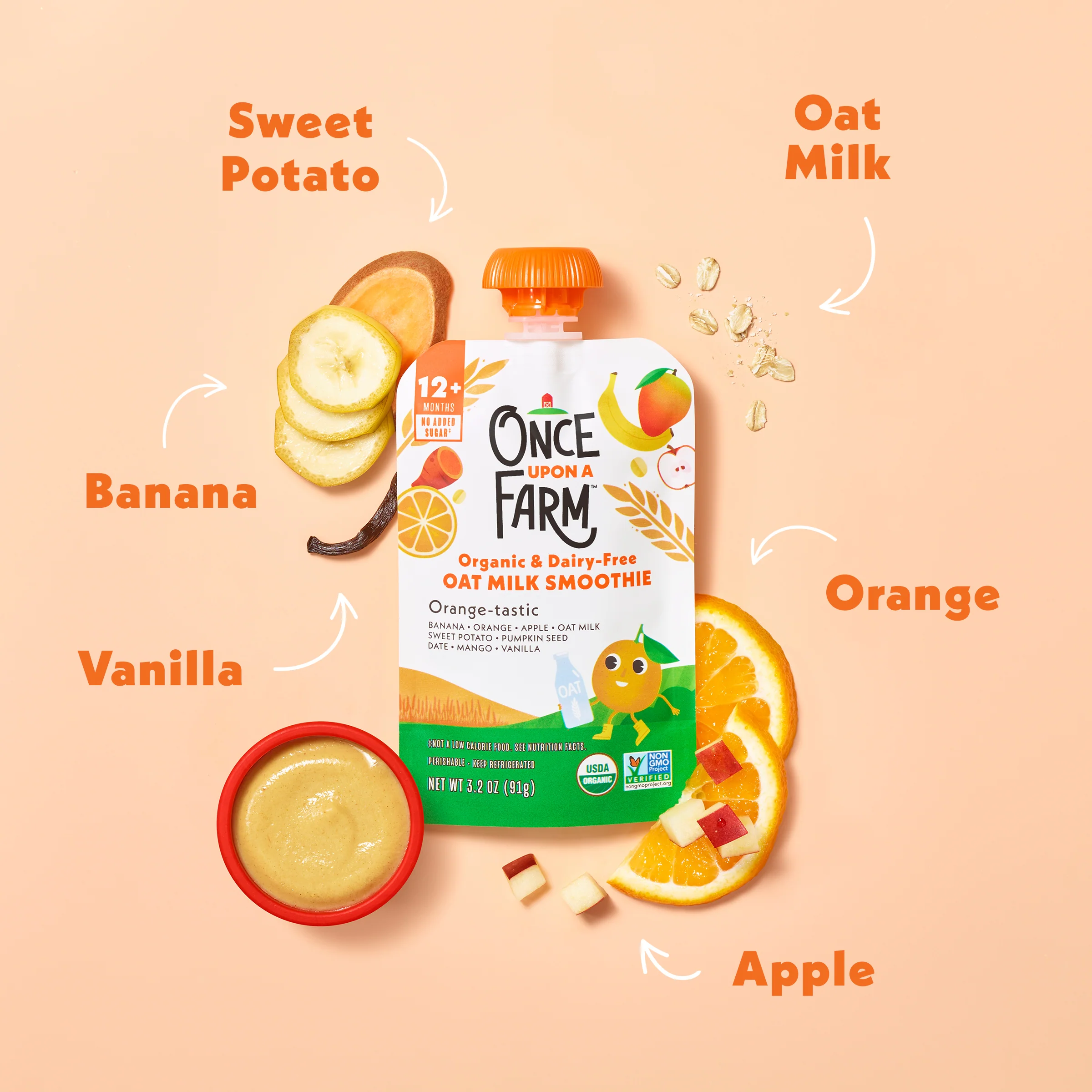 Orange-tastic Oat Milk Smoothie - Image 3