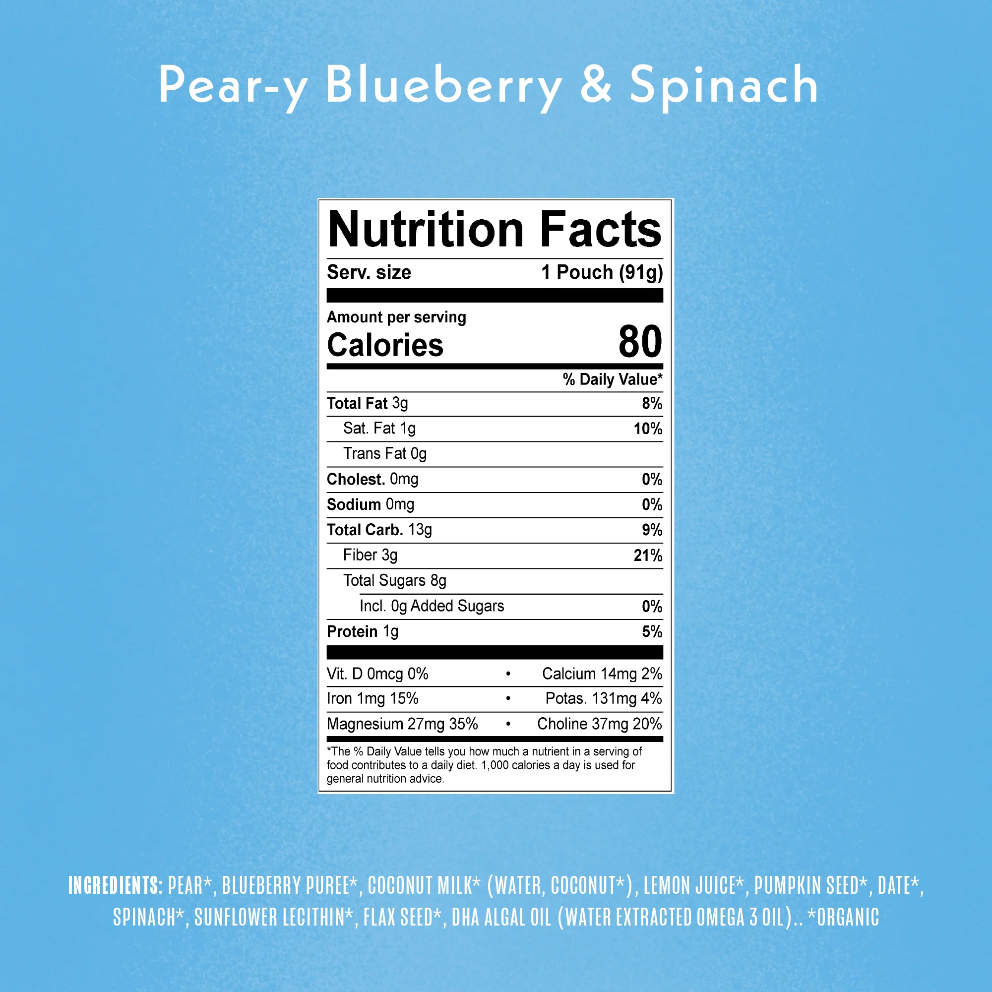 Pear-y Blueberry & Spinach Smart Blend - Image 4