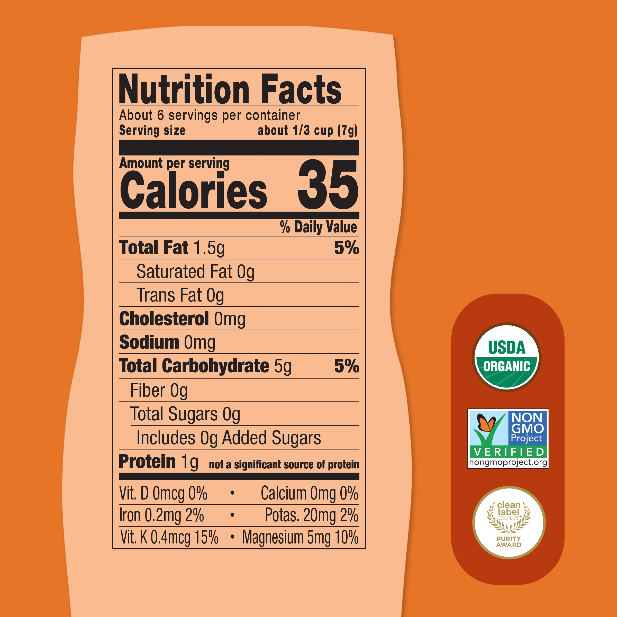 Mango, Coconut & Carrot Puffs, 6ct - Image 3