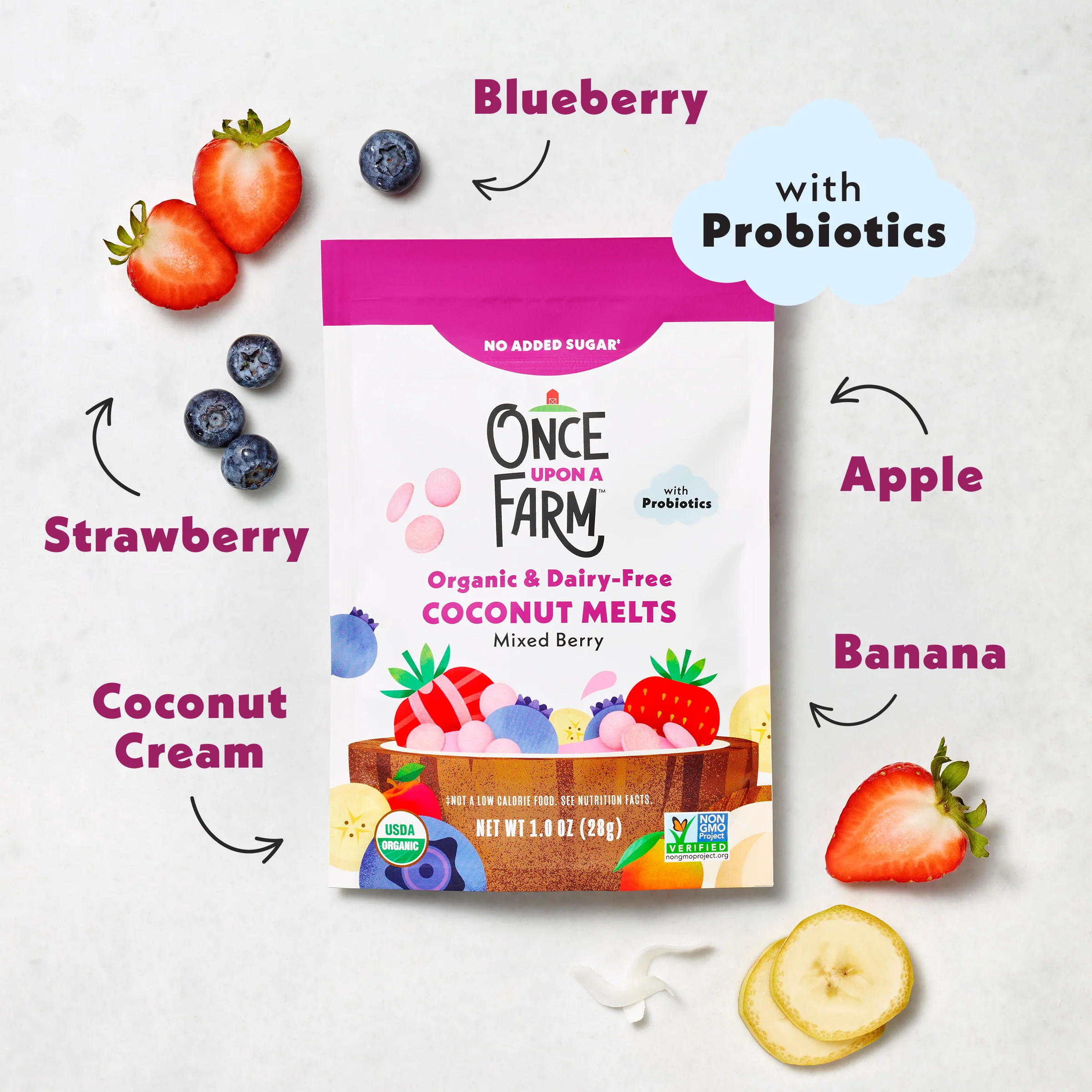 Mixed Berry Coconut Melts, 8ct - Image 3