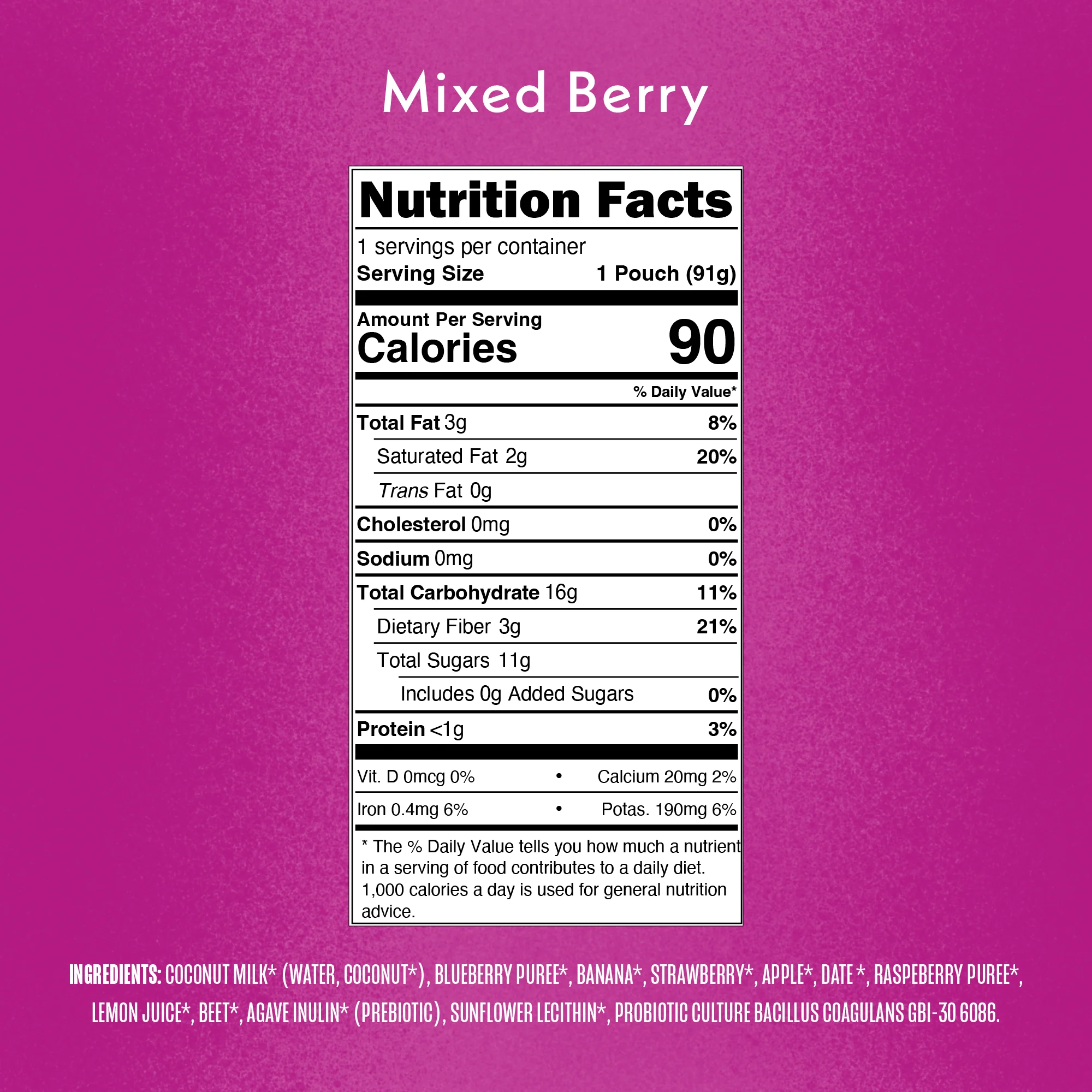 Mixed Berry Coconut Milk Yogurt Alternative - Image 3