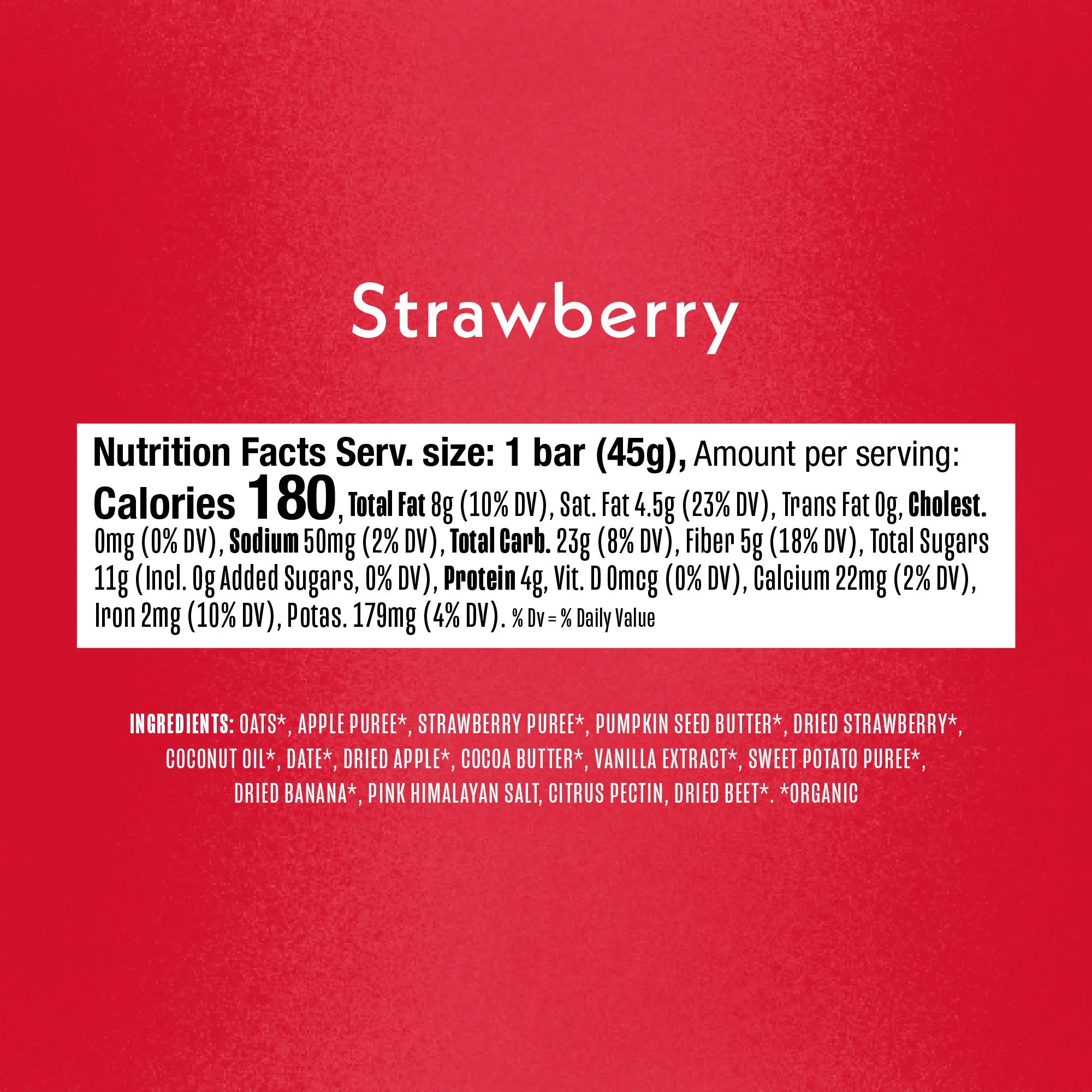 Strawberry Refrigerated Oat Bar - Image 4