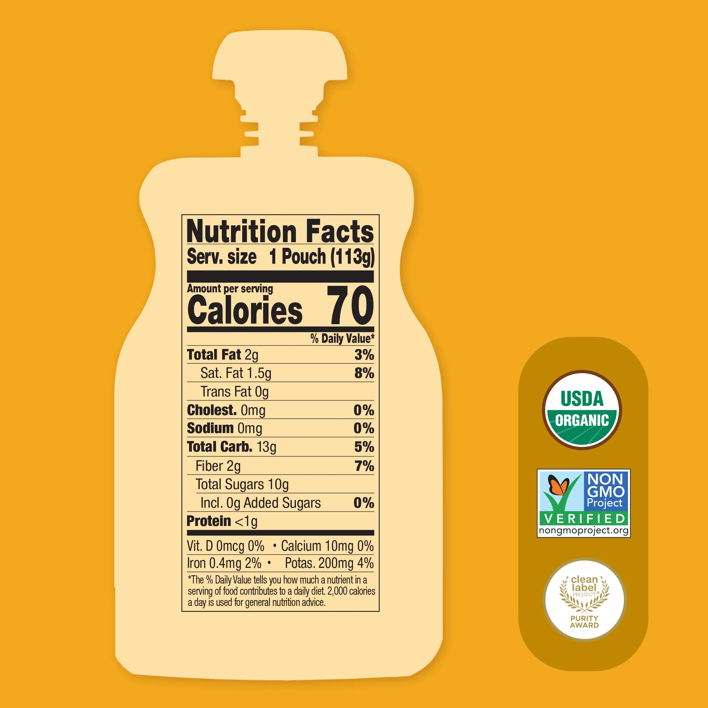 Peach Sunrise Dairy-Free Smoothie - Image 3