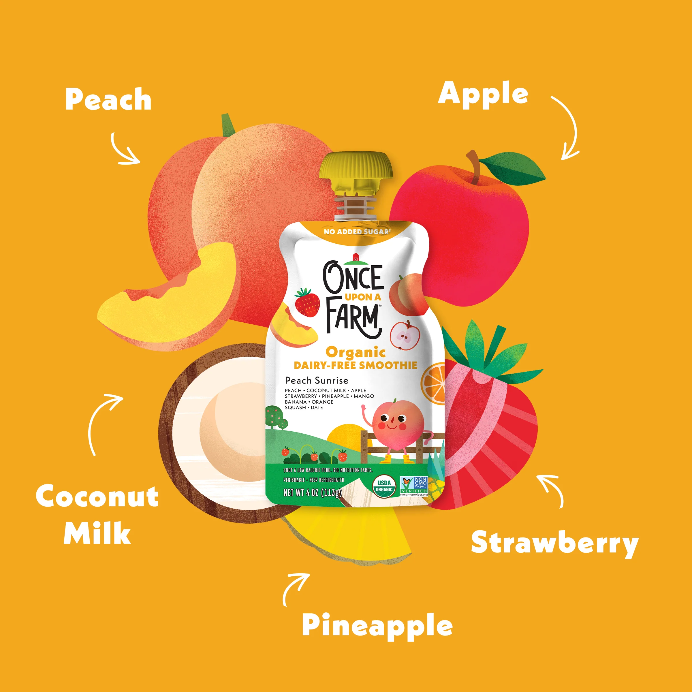 Peach Sunrise Dairy-Free Smoothie - Image 4