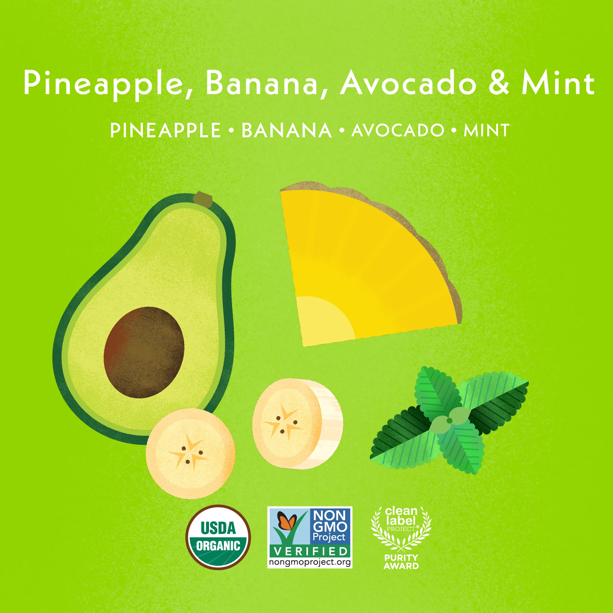 Pineapple, Banana, Avocado & Mint - Image 4