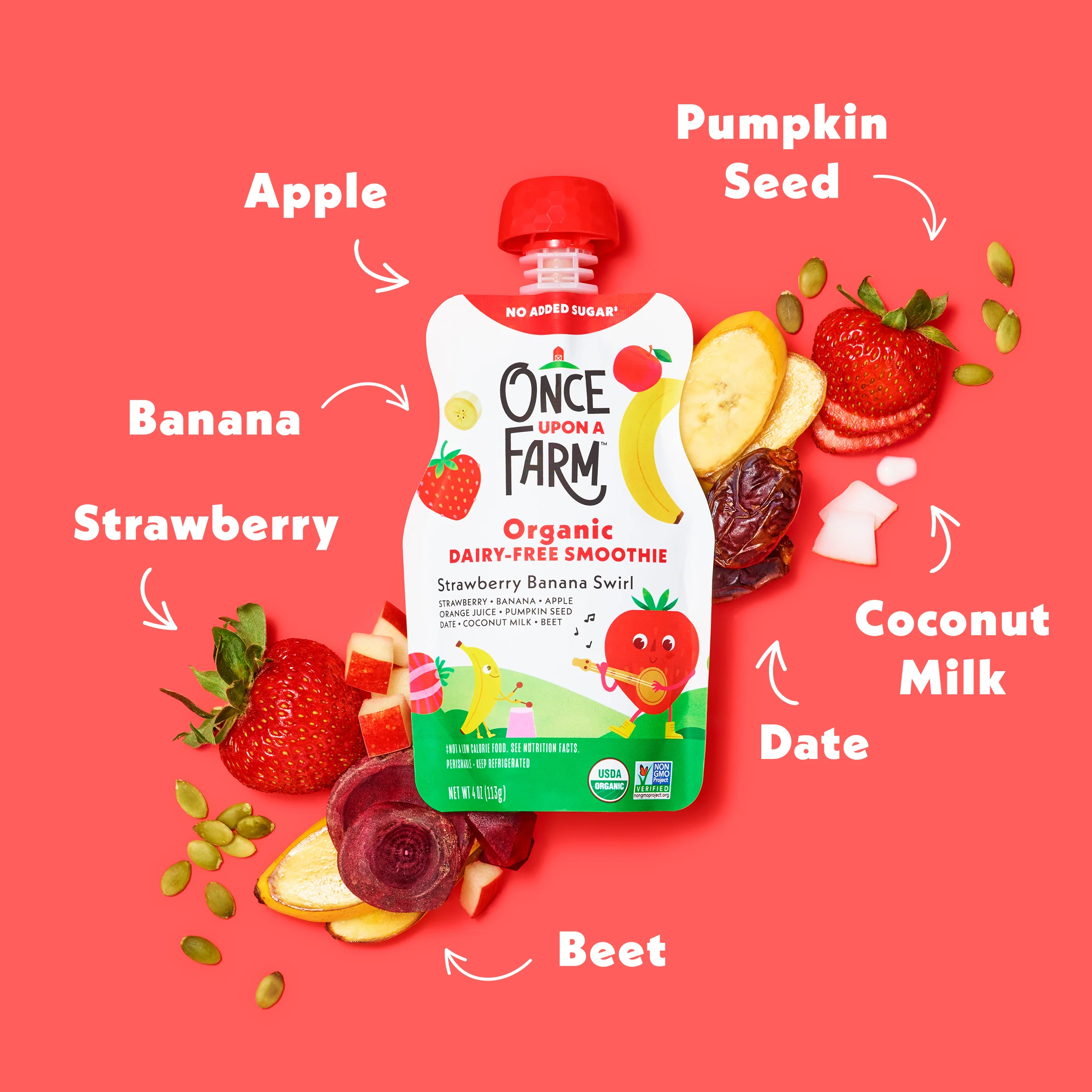 Strawberry Banana Swirl Dairy-Free Smoothie - Image 4