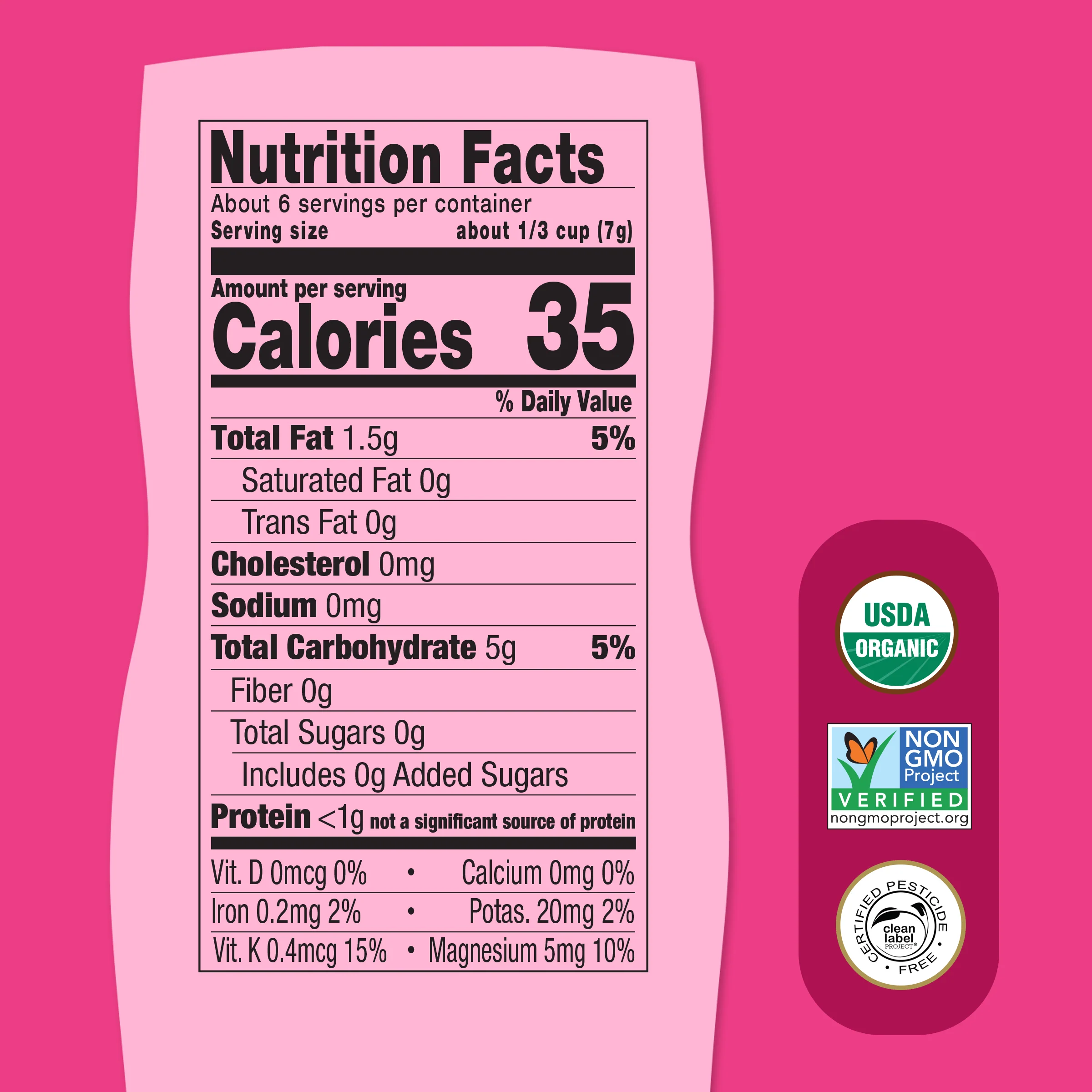 Strawberry, Coconut & Sweet Potato Puffs, 6ct - Image 3